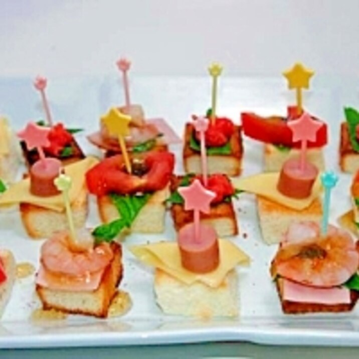 のっけてピンチョス レシピ 作り方 By Makiko 楽天レシピ